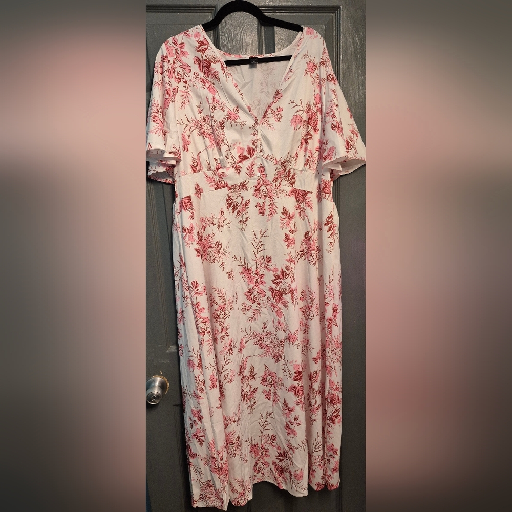 SHEIN Pink Floral Blouse